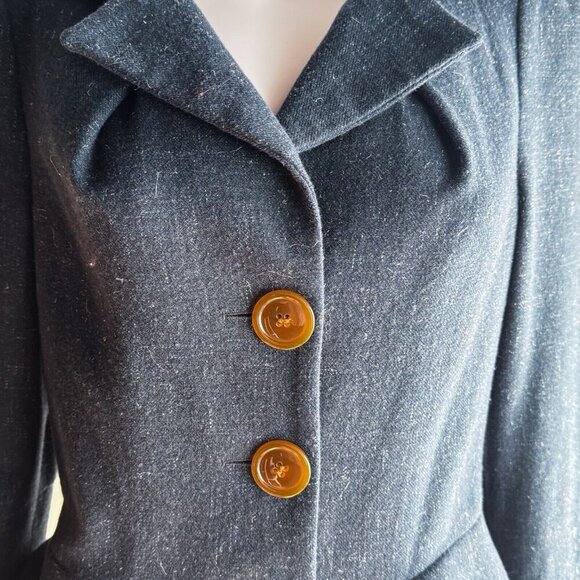 Vivienne Westwood Dust Blue Grey Lightweight Wool Blend Coat 46/M - Picture 4 of 13